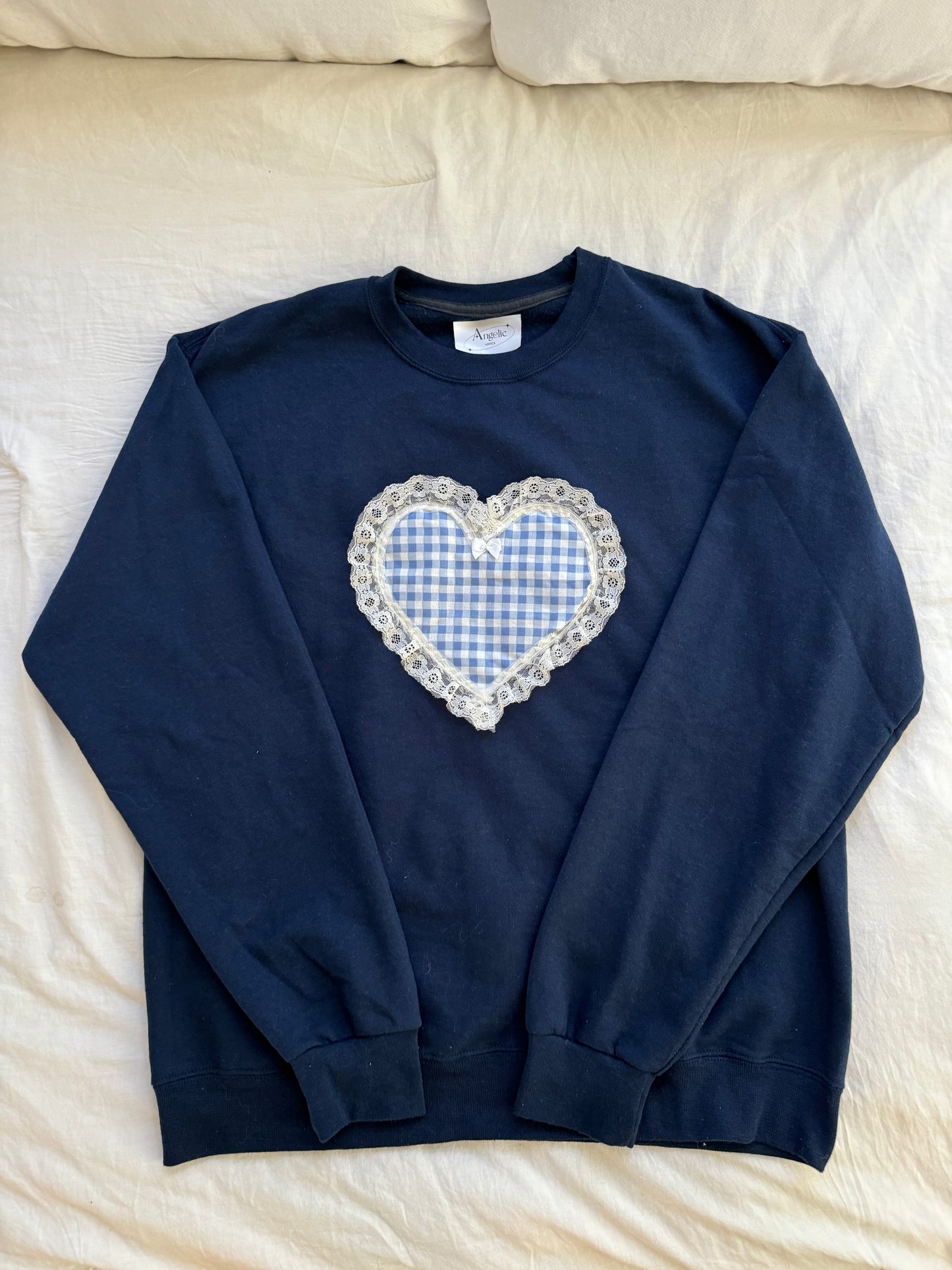 Heart Is So Full Crewneck (Blue)
