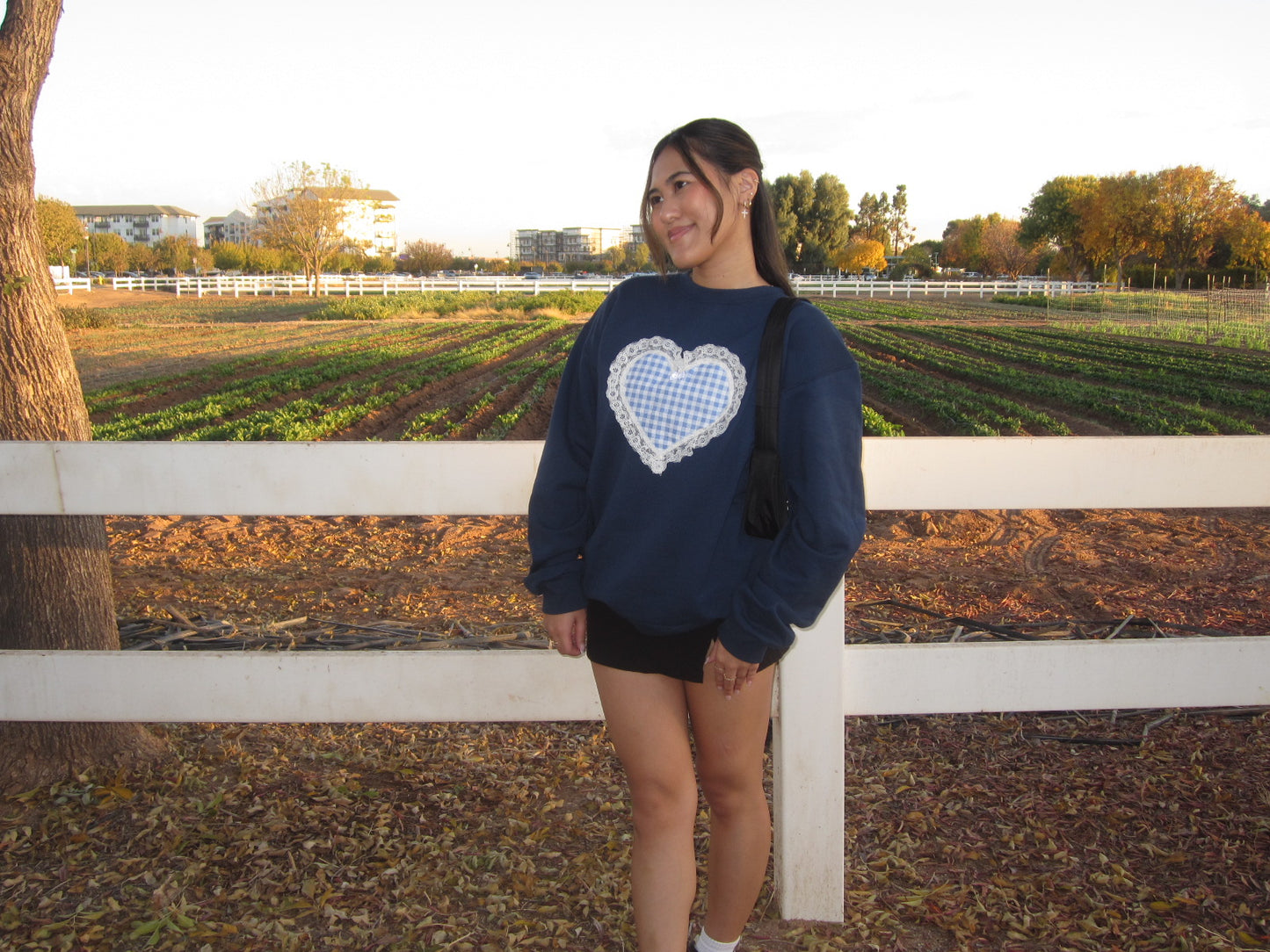 Heart Is So Full Crewneck (Blue)
