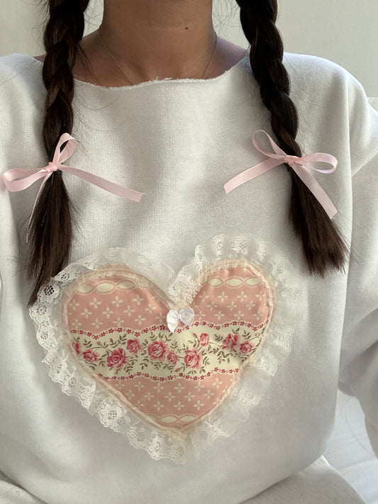 Heart Is Full Crewneck (Rose)